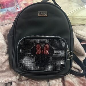 Disney Black Backpack with Minnie Mouse Design